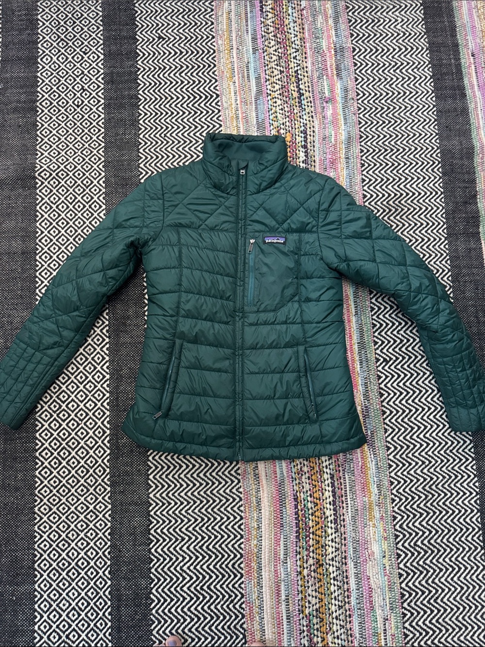 Patagonia Women's Forest Green Quilted Puffer Jacket